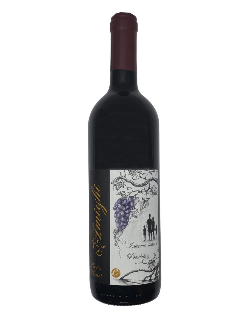 Vino Naturale Veneto "Amighi" ottenuto da uvaggi Cabernet Franc