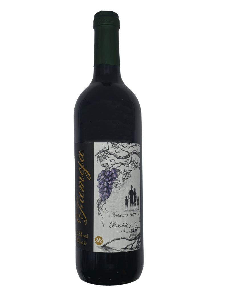 Vino Naturale Veneto "Fameia" ottenuto da uvaggi Merlot