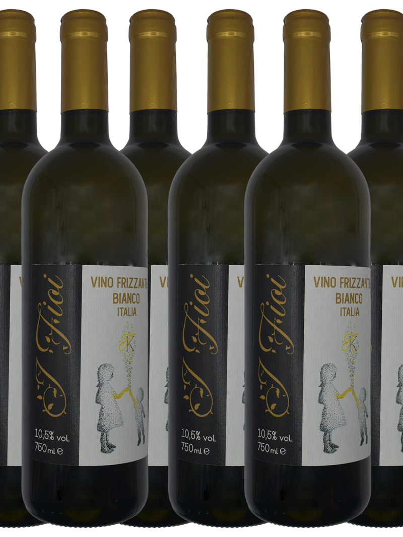 Box 6 bottiglie di Vino Naturale Veneto Frizzante "i Fioi" ottenuto da uvaggi Verduzzo